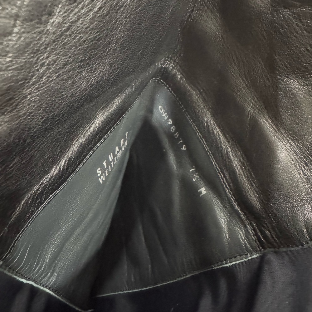 Stuart Weitzman 50/50 leather quilted boots 7.5 - Picture 12 of 12